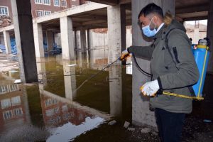 Siverek’te larva ile mücadele erken başladı