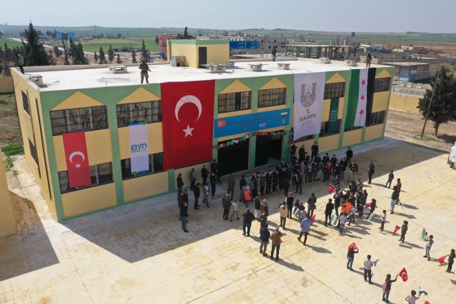  Barış Pınarında İki Okul Daha Hayırseverlerin Desteğiyle Onarıldı