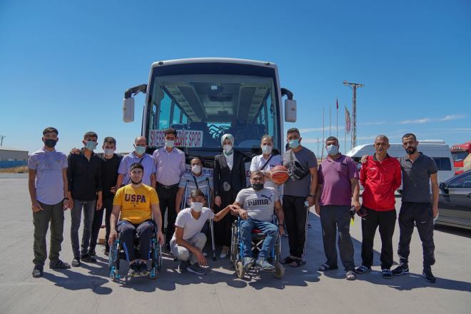  Başkan Ayşe Çakmak, bedensel engelli sporcuları ziyaret etti