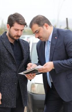 BAŞKAN CANPOLAT KÜLTÜR MERKEZİ VE MİLLET BAHÇESİNİ İNCELEDİ