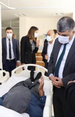 SAĞLIK MÜDÜRÜ GÜLÜM HALFETİ DEVLET HASTANESİNİ ZİYARET ETTİ