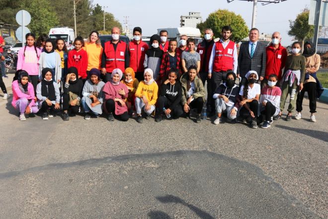 Akçakale de Kızılay haftası koşusu düzenlendi