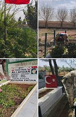 Şanlıurfa Jandarmasından Şehit Kabirlerine Vefa