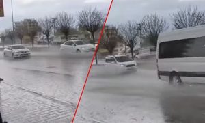 Hilvan’da Yağmur ve Dolu Yağışı Etkili Oldu