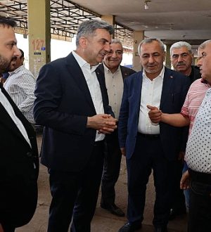 AK Parti İl Başkanı Günbegi Hal Esnaflarını Ziyaret Etti