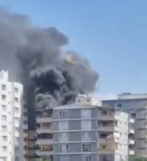 Urfa’da Bir Apartmanın son Katında Korkutan Yangın!