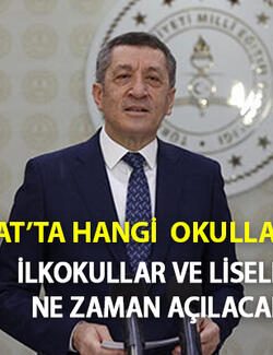 Okullar ne zaman açılacak?