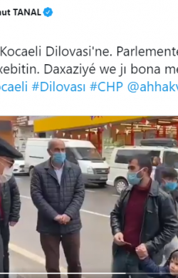 CHP’Lİ TANAL, VATANDAŞLA KÜRTÇE KONUŞTU