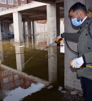 Siverek’te larva ile mücadele erken başladı