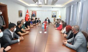 AKKON’DAN BAŞKAN CANPOLAT’A ZİYARET