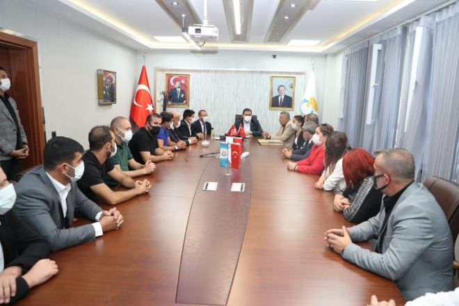 AKKON’DAN BAŞKAN CANPOLAT’A ZİYARET