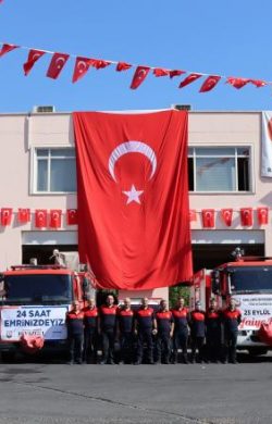 ŞANLIURFA İTFAİYESİ’NDEN İTFAİYE HAFTASINDA KORTEJLİ KUTLAMA