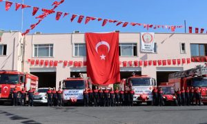 ŞANLIURFA İTFAİYESİ’NDEN İTFAİYE HAFTASINDA KORTEJLİ KUTLAMA