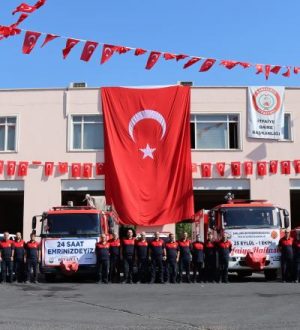 ŞANLIURFA İTFAİYESİ’NDEN İTFAİYE HAFTASINDA KORTEJLİ KUTLAMA