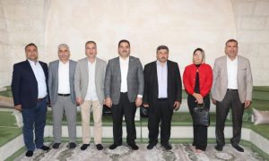 GAZETECİLER BAŞKAN CANPOLAT İLE BİR ARAYA GELDİ