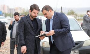 BAŞKAN CANPOLAT KÜLTÜR MERKEZİ VE MİLLET BAHÇESİNİ İNCELEDİ