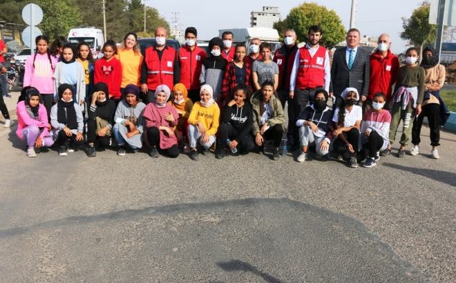  Akçakale de Kızılay haftası koşusu düzenlendi