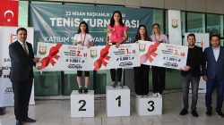 Başkanlık Kupası Kort Tenisi Turnuvasında Ödüller Sahiplerini Buldu