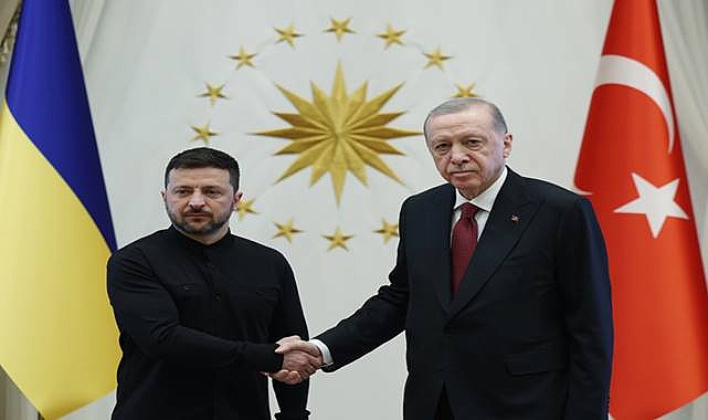  Cumhurbaşkanı Erdoğan, Ukrayna Devlet Başkanı Zelenskiy İle Görüştü