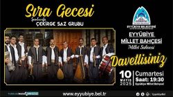Eyyübiye Millet Bahçesi’nde Sıra Gecesi Düzenlenecek