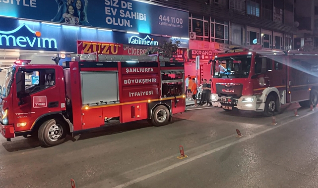  Haliliye’de İş Yerinde Yangın Paniği