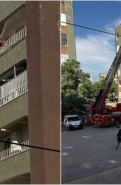 Şanlıurfa’da Evde Mahsur Kalan Küçük Çocukları Polis ve İtfaiye Kurtardı