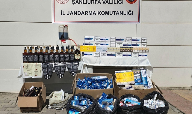  Şanlıurfa’da Tütün ve Alkol Kaçakçılarına Darbe!