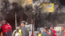 Suruç’ta Lastikçi Dükkanında Yangın Paniği