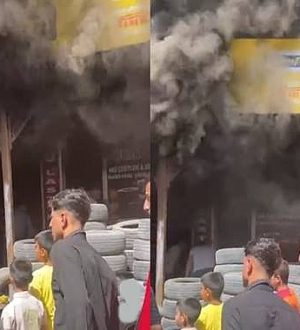 Suruç’ta Lastikçi Dükkanında Yangın Paniği