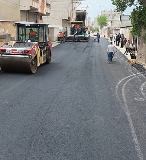Suruç’ta Remil Yolu Sıcak Asfaltla Yenilendi