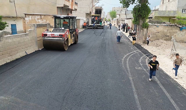  Suruç’ta Remil Yolu Sıcak Asfaltla Yenilendi