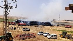 Akçakale Yolu’nda Yangın: Fabrikaya Sıçramadan Kontrol Altına Alındı