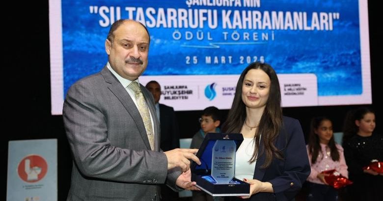  Şanlıurfa’da Su Tasarrufu Kahramanları Ödüllerine kavuştu