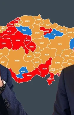 31 Mart yerel seçimleri sonrası ortaya çıkan haritanın rengi değişti
