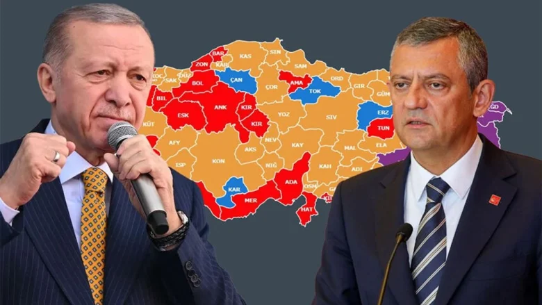 31 Mart yerel seçimleri sonrası ortaya çıkan haritanın rengi değişti